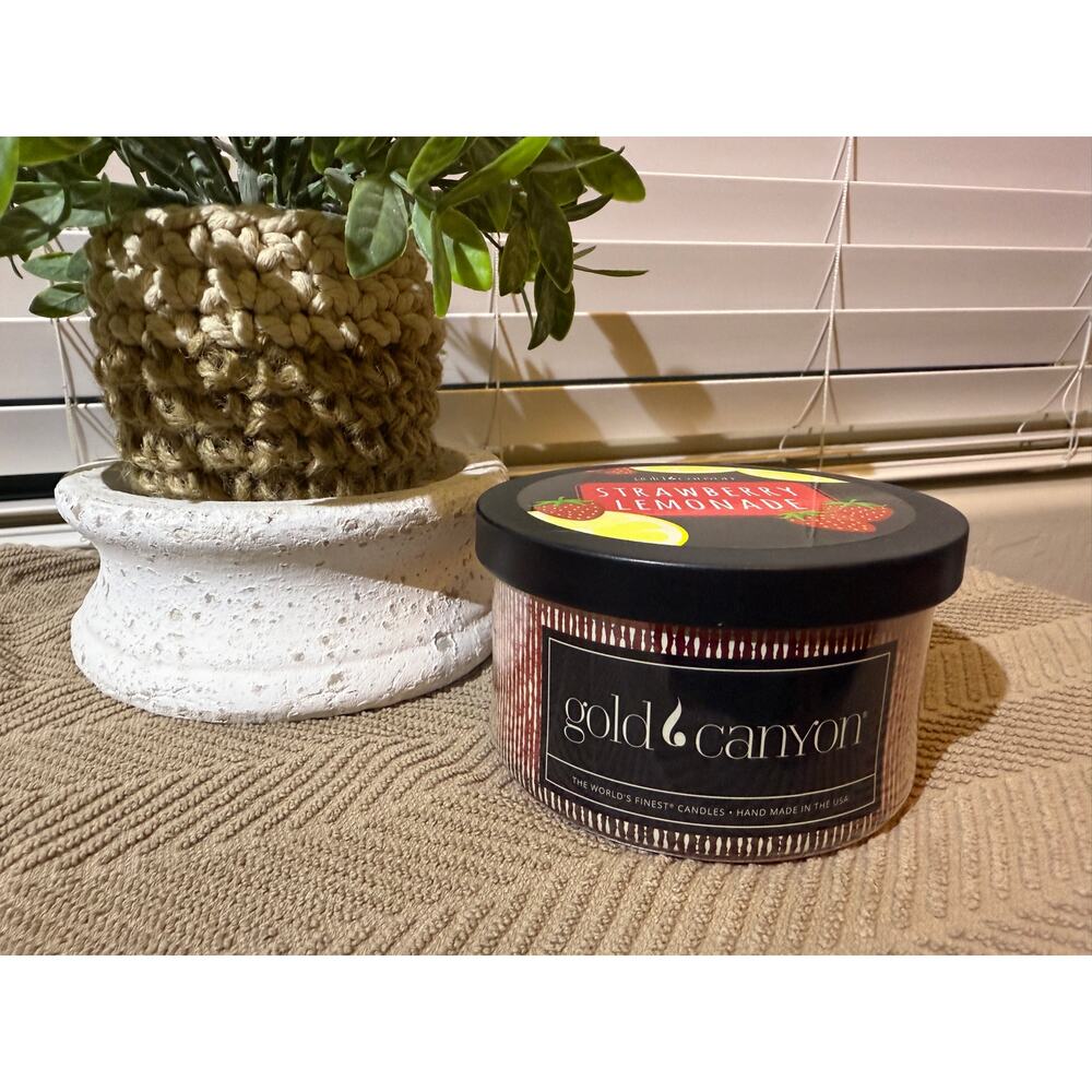 Gold Canyon Candles Small 10oz Strawberry Lemonade Highly Scented  Hard to Find